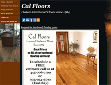 Tablet Screenshot of calfloors.com